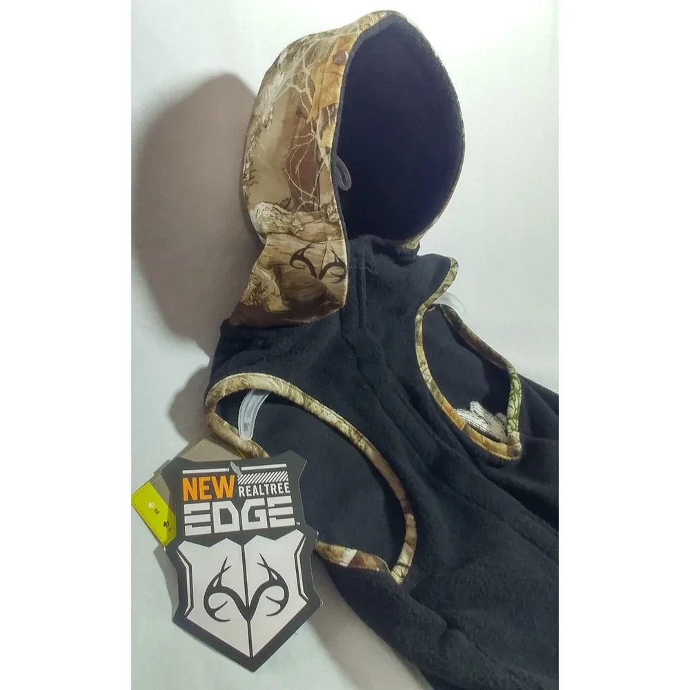 NEW Realtree Edge Track & Tail Fleece Hoodie for Dogs Large